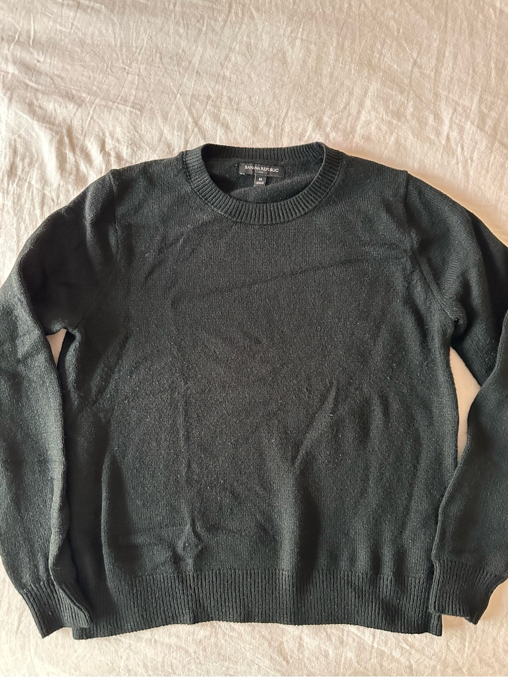 Banana Republic - Black Knit Crewneck Sweater (size M)